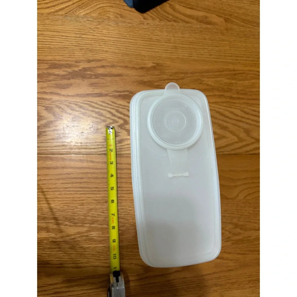 Tupperware Modular Mates Super Oval Sheer Wht Pour Spout Container 471-12 9.5in